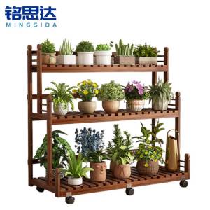 铭思达可移动花架三层100cm个