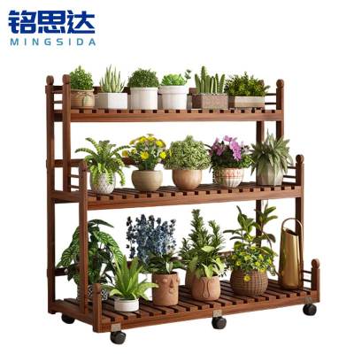 铭思达可移动花架三层100cm个