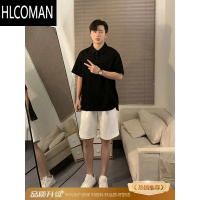 HLCOMANcleanfit黑色高腰短裤男款夏季外穿美式篮球裤子休闲运动五分马裤