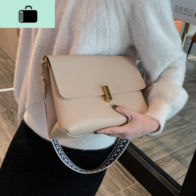 质感小包包女包2019秋冬新款潮时尚斜挎包宽肩带单肩包洋气NEW LAKE女斜挎包