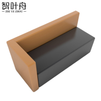 智叶舟休闲沙发双人位150*60*70cm张