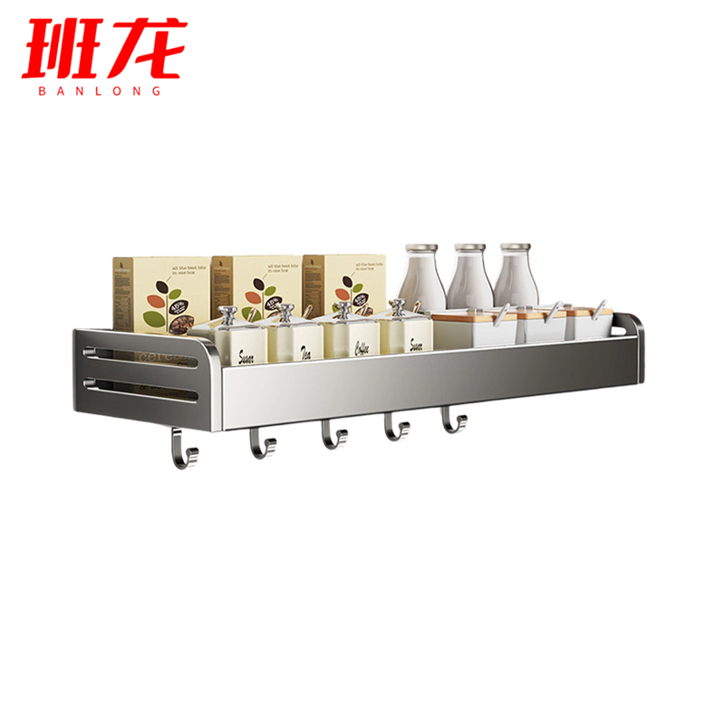 班龙毛巾架单层带钩个