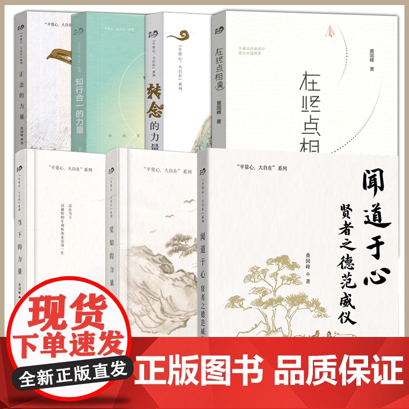 闻道于心贤者之德范威仪 著名心智教育大师黄国峰平常心大自在全系列 提升心灵的维度 心智教育圣贤智慧自我成长心理赋能 世