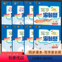 [2本套装]上册+下册 小学六年级 [正版]彩虹写字家长帮一年级二年级三年级四年级五年级六年级上册下册同步临摹练字帖语文