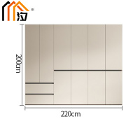 汐 木质衣柜 六门 台