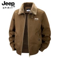 JEEP SPIRIT吉普棉衣男士秋冬季2025新款加绒加厚中年棉服外套男