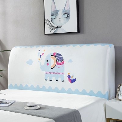 家柏饰(CORATED)北欧风床头罩套床头套软包防尘罩床背罩子保护套1.8床弹力布1.5床 快乐小象 床头宽度2.2米