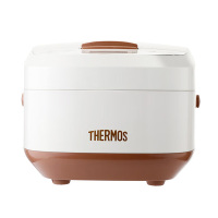 膳魔師电饭煲4L智能微电脑不粘图层提手设计奶白色EHA-4143E