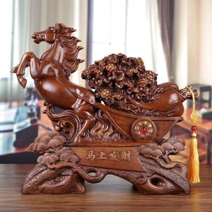 美帮汇马摆件宝马客厅酒柜摆设办公室家居装饰乔迁开业礼品马上发财