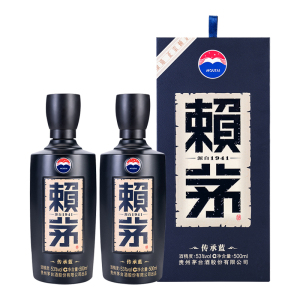 茅台贵州茅台酒赖茅传承蓝酱香型白酒53度500ml*2瓶