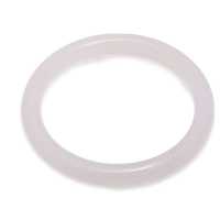 梦克拉 Mkela 白玛瑙圆柱手镯 平安 水润透亮女款 手镯 玛瑙 女士 玉髓玛瑙