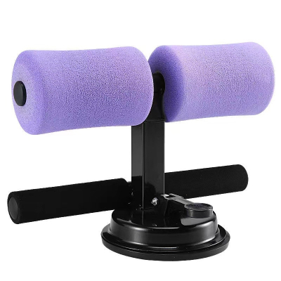  卷腹器仰卧起坐辅助器健身器材家用卷腹懒人美腿收腹美腰机健腹器 黑紫双杠圆形卷腹器