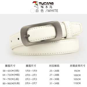 啄木鸟皮带女款针扣腰带商务休闲裤带时尚女士皮带简约潮2025新款