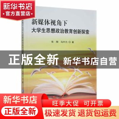 正版 新媒体视角下大学生思想政治教育创新探索 张翔,马中力著