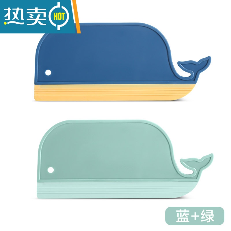 敬平刮水板迷你卫生间洗手台面擦玻璃清洁刷可悬挂镜子除雾器刮水器 蓝色+绿色擦玻璃器