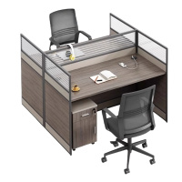 悦兴诚办公桌120*120*110cm含柜椅套