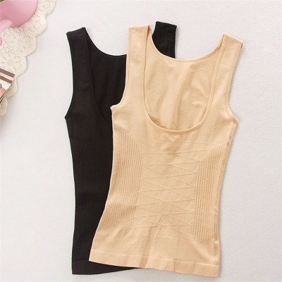 点像收腹衣塑身内衣产后无痕美体束身束腰紧身衣女士背心薄款塑身衣