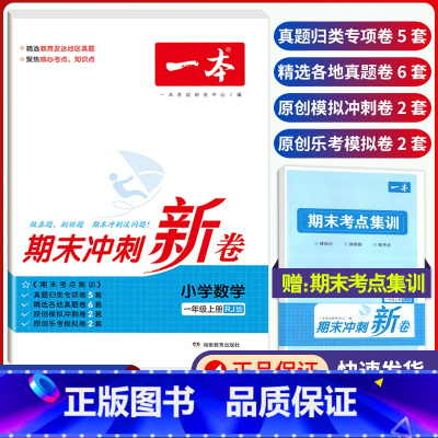 1年级上册 数学 期末冲刺新卷 小学通用 [正版]小学期末冲刺新卷语文数学一年级二年级三年级上册下册四五六年级人教版单元