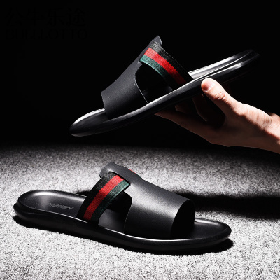 公牛乐途拖鞋2021新款夏季时尚外穿潮流沙滩凉鞋韩版个性防滑室外男士凉拖