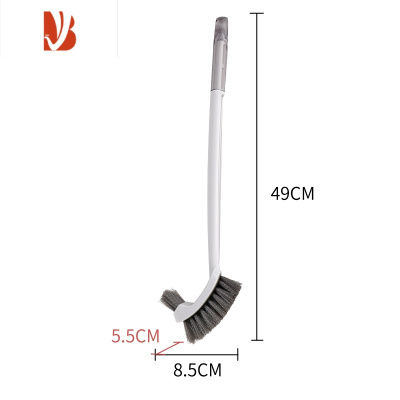 三维工匠马桶刷家用无死角浴室清洁刷子长柄洗厕所刷卫生间双面软毛洁厕刷
