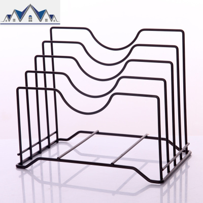 多功能铁艺菜板架多层砧板架案板收纳厨房置物架用品放锅盖的架子 三维工匠